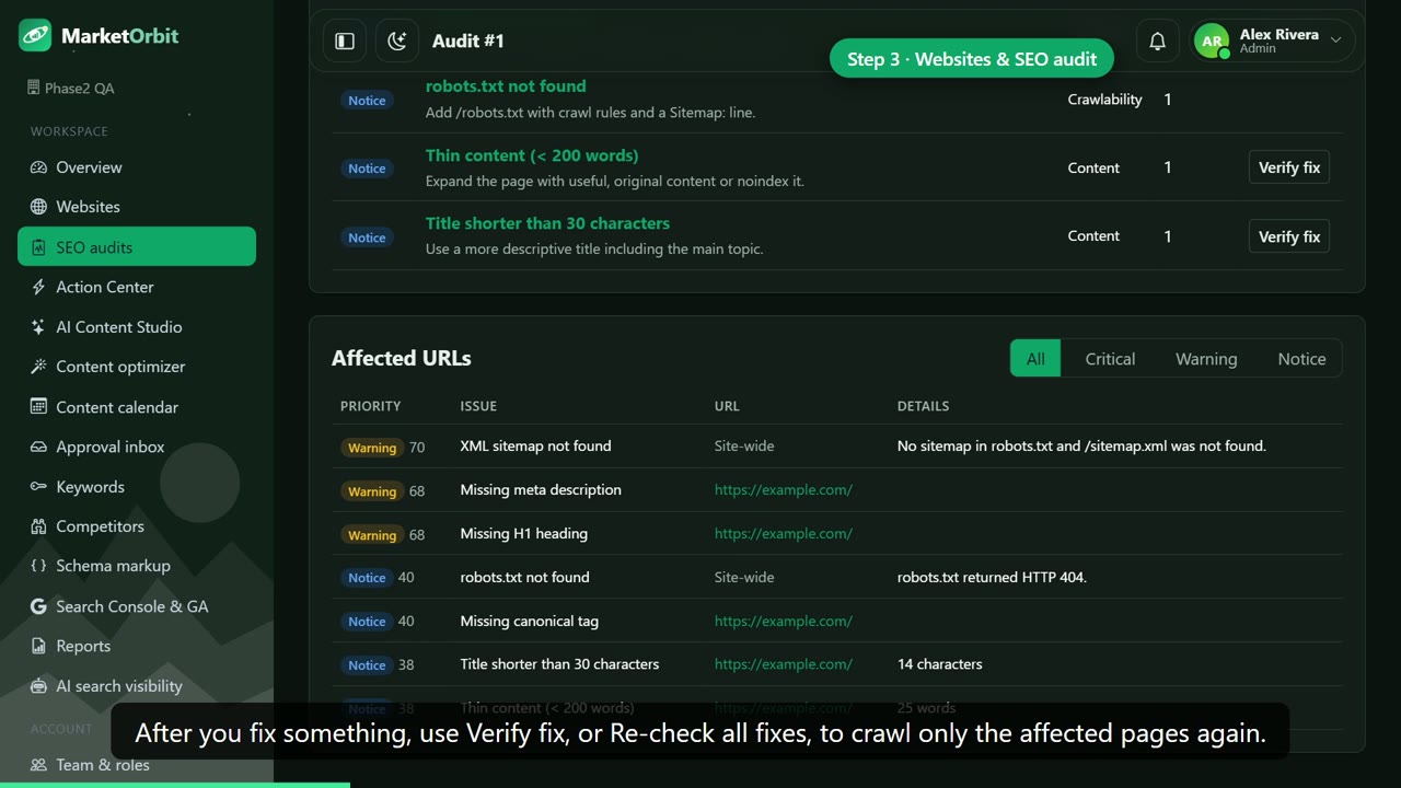 MarketOrbit — AI SEO & AEO Platform — screenshot 3